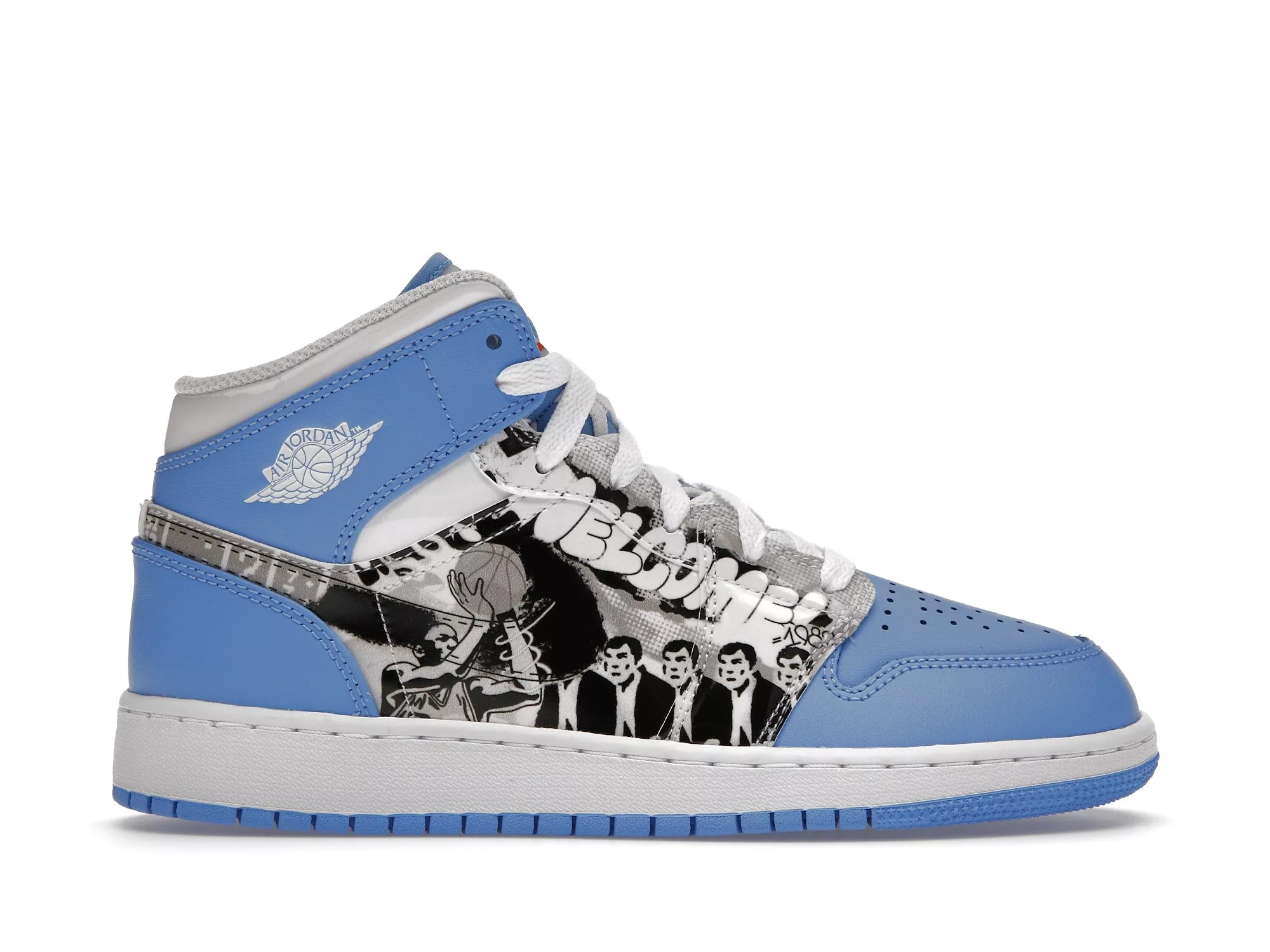 Фото № 1 с приближением к товару «‎Jordan 1 Mid Sneaker School Game Winner »