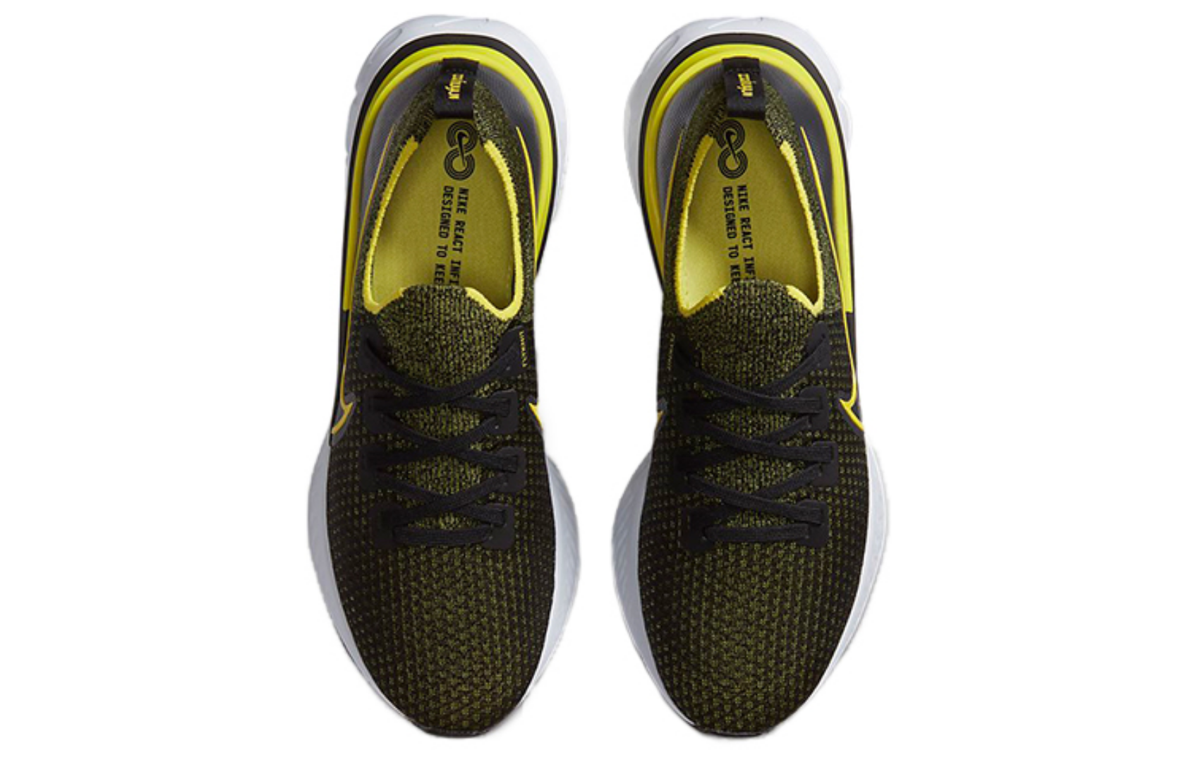 Фото № 4 с приближением к товару «‎Nike React Infinity Run Flyknit 'Sonic Yellow'»