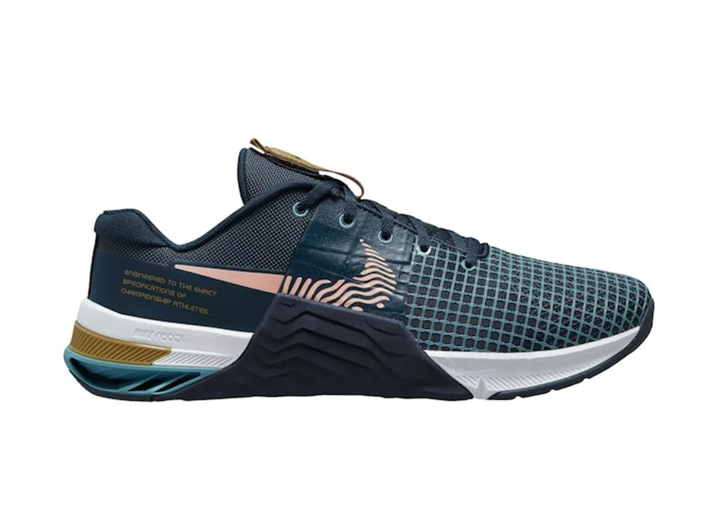 Фото № 1 с приближением к товару «‎Nike Metcon 8 Armory Navy Obsidian Cerulean Arctic Orange»