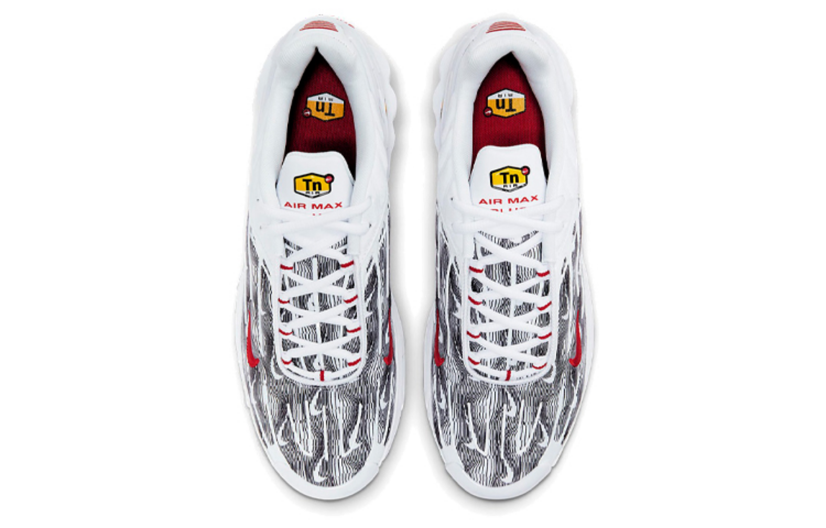 Фото № 4 с приближением к товару «‎Nike Air Max Plus 3 "Topography Pack" WhiteGreyRed»