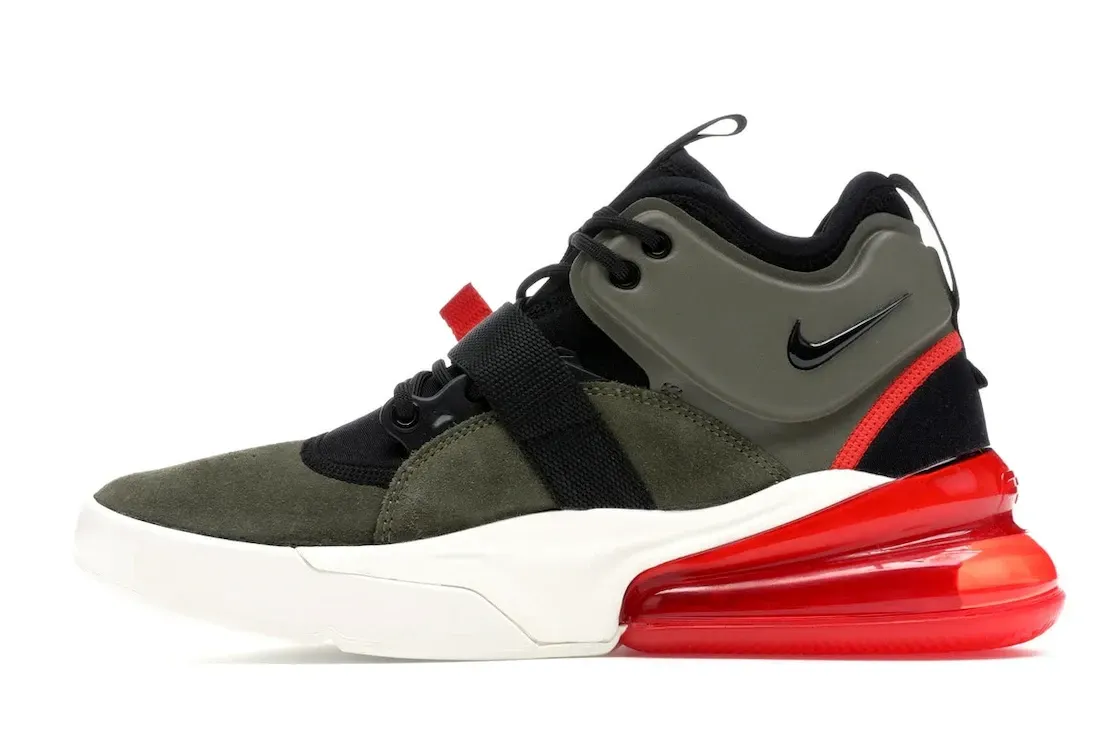 Фото № 3 с приближением к товару «‎Nike Air Force 270 Medium Olive/Challenge Red»