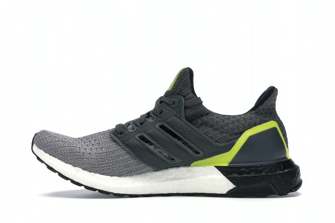 Фото № 3 с приближением к товару «‎adidas Ultra Boost 4.0 Grey Black Yellow»