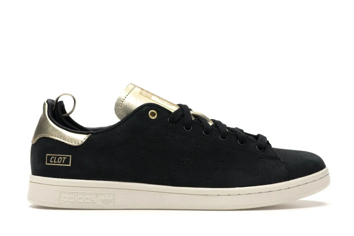 Фото № 1 с приближением к товару «‎adidas Stan Smith CLOT (Black/Gold)»