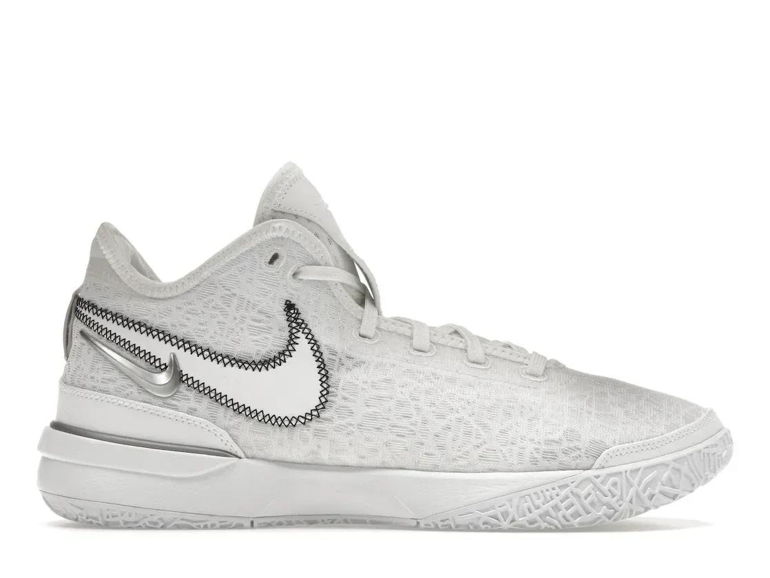 Фото № 1 с приближением к товару «‎Nike Zoom LeBron NXXT Gen White Metallic Silver»