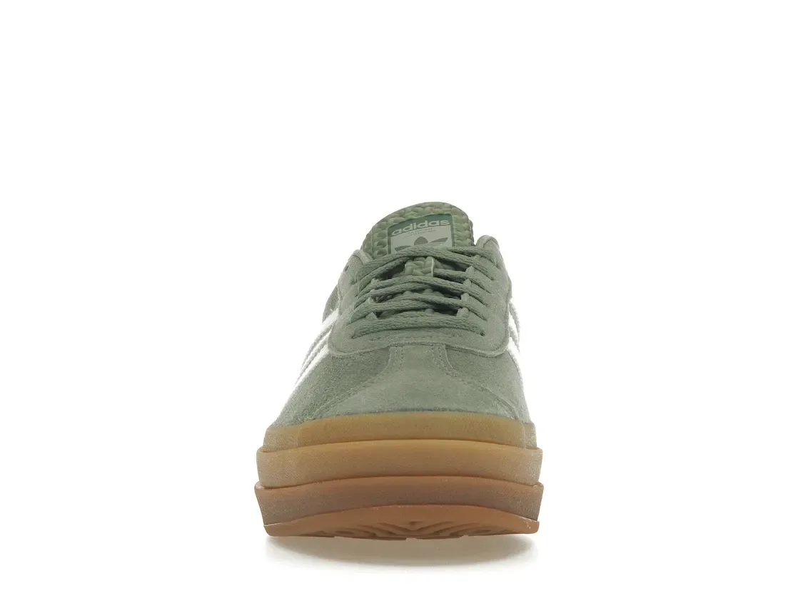 Фото № 2 с приближением к товару «‎adidas Gazelle Bold Silver Green Gum (Womens)»