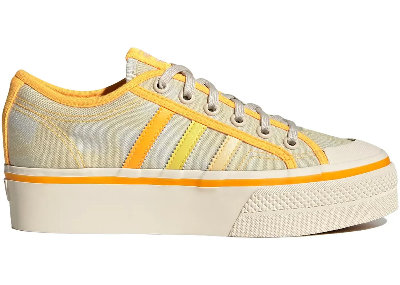 adidas Nizza Platform Lo Parley Almost Yellow Orange Tint 
