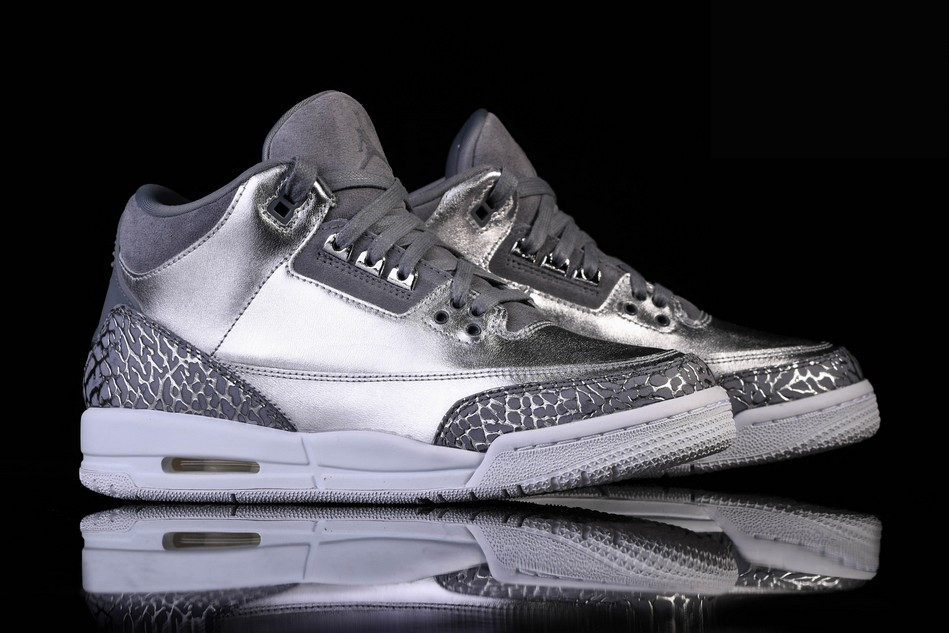 Фото № 4 с приближением к товару «‎Nike Air Jordan 3 Retro Prem HC Chrome »
