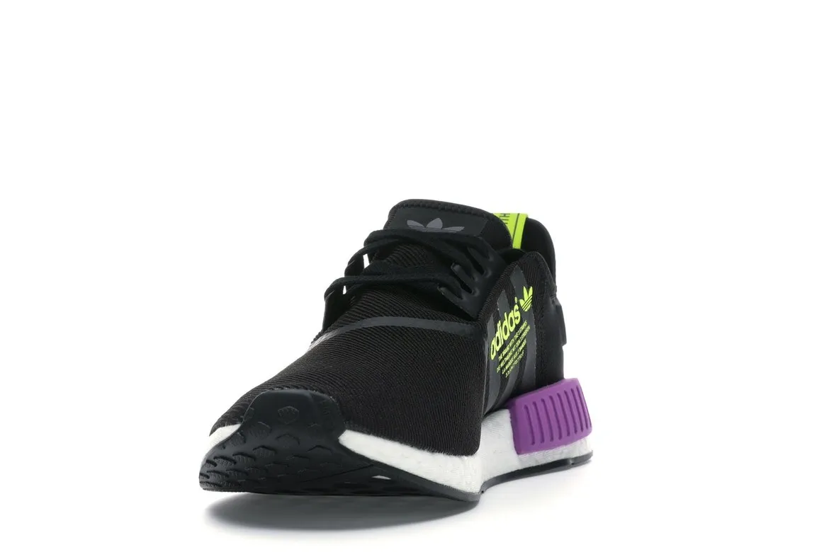 Фото № 2 с приближением к товару «‎adidas NMD R1 Core Black Shock Purple»