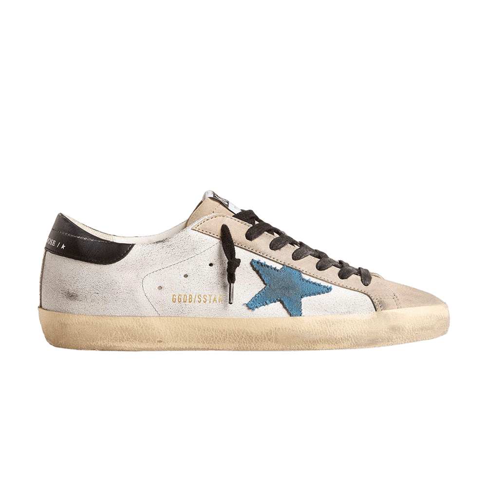 Golden Goose Superstar White Light Blue Black