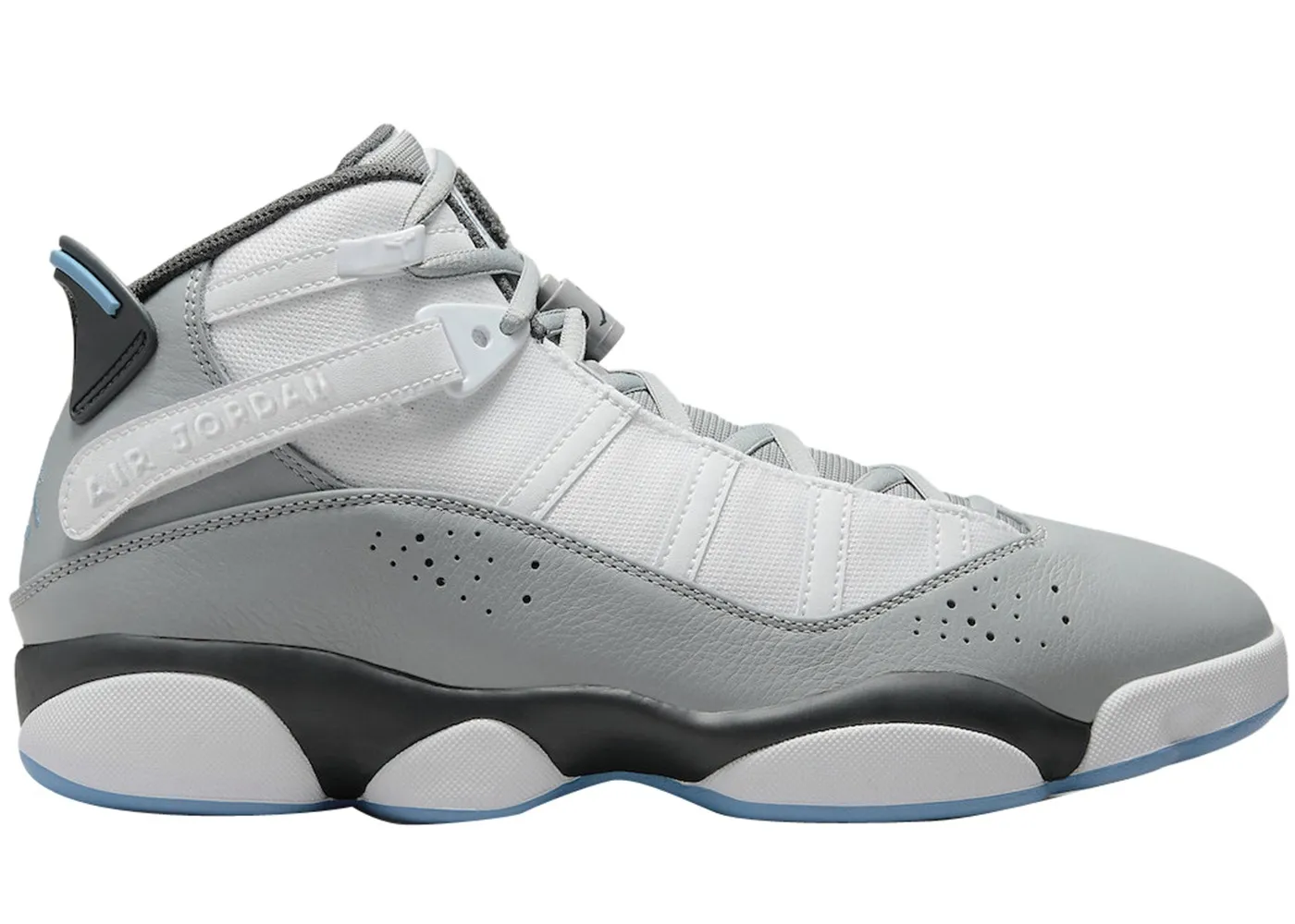 Фото № 1 с приближением к товару «‎Jordan 6 Rings White Particle Grey Dutch Blue»