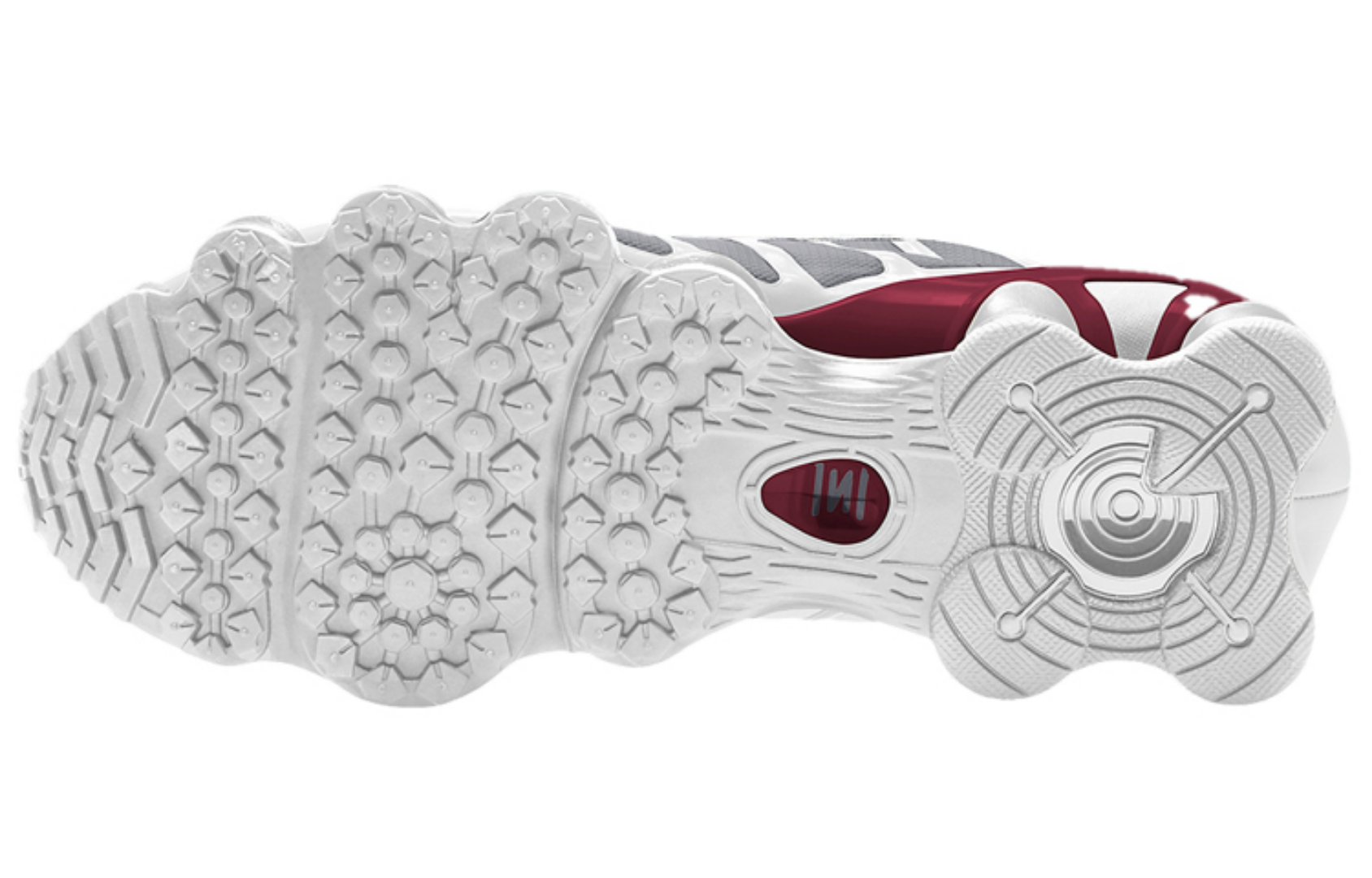 Фото № 3 с приближением к товару «‎Nike Shox TL GreyWhiteRed»