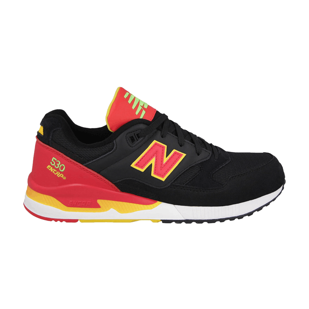 New Balance 530 Black Yellow Red