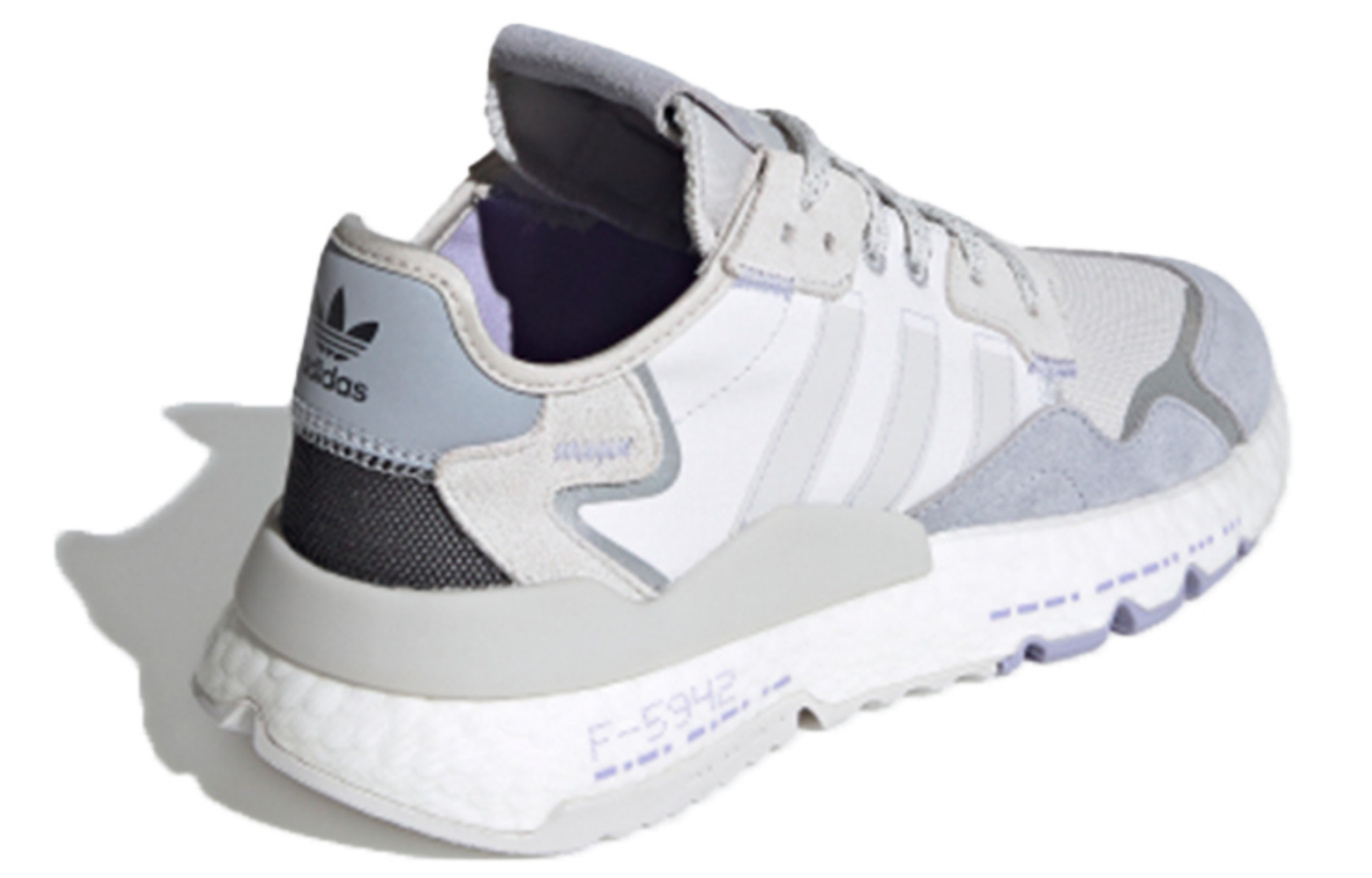 Фото № 4 с приближением к товару «‎adidas originals Wmns Nite Jogger GreyWhitePurple»