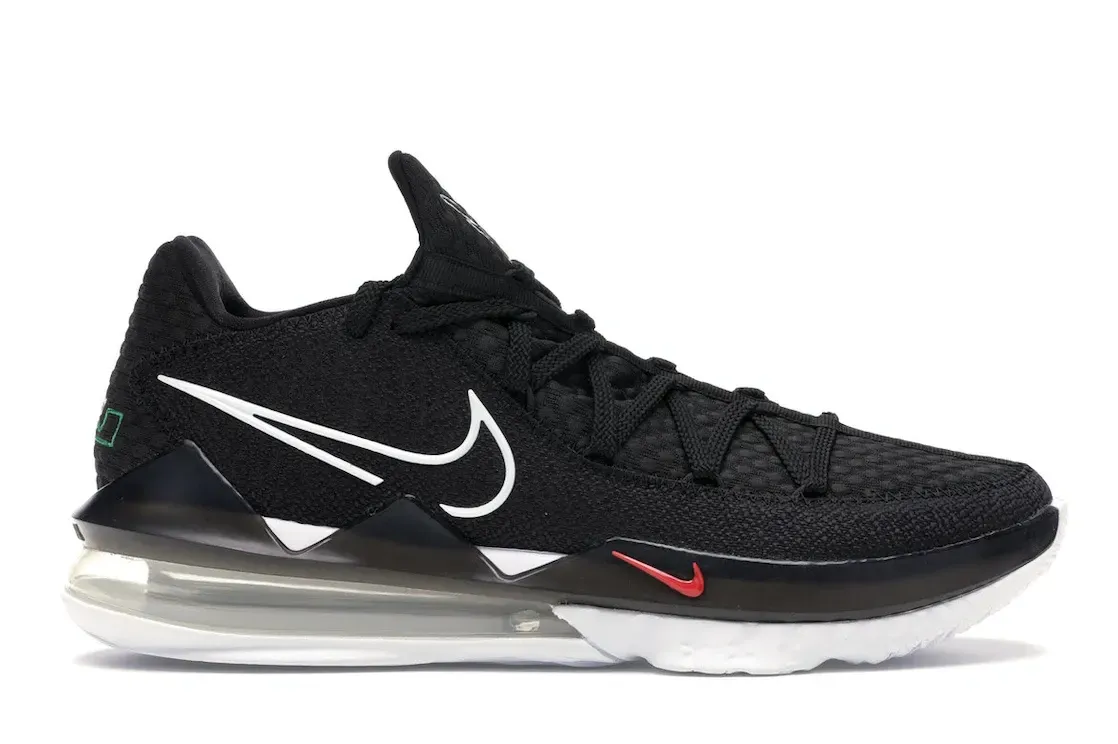 Фото № 1 с приближением к товару «‎Nike LeBron 17 Low Black White»