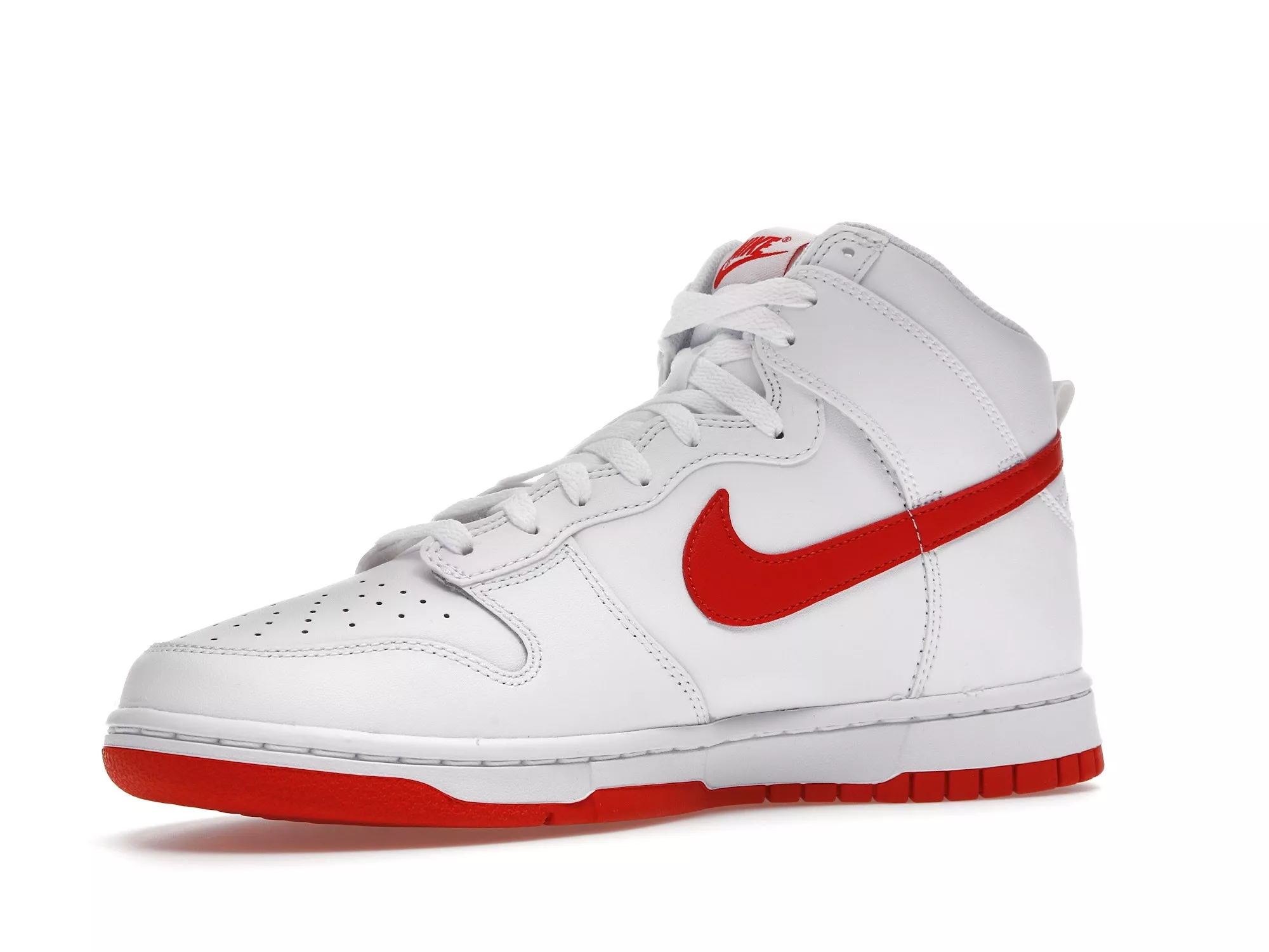 Фото № 4 с приближением к товару «‎Nike Dunk High White Picante Red»