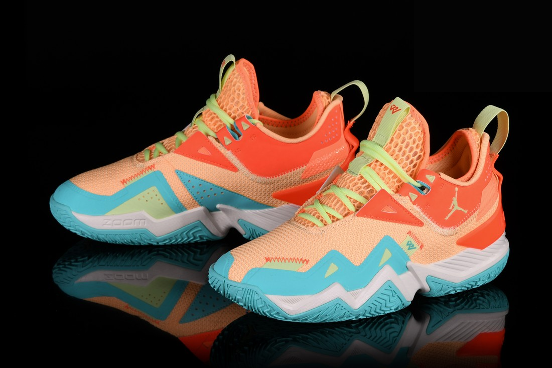 Фото № 2 с приближением к товару «‎Nike Air Jordan Westbrook One Take Mango Aqua »