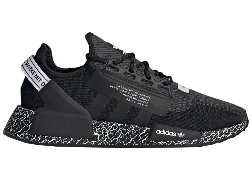 Фото № 1 с приближением к товару «‎adidas NMD R1 V2 Crackled Black Carbon»