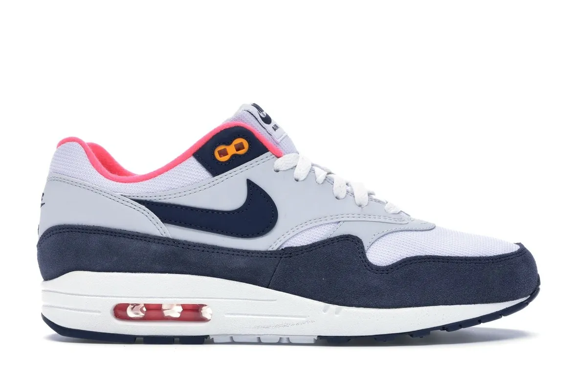 Фото № 1 с приближением к товару «‎Nike Air Max 1 Pure Platinum Midnight Navy Racer Pink »