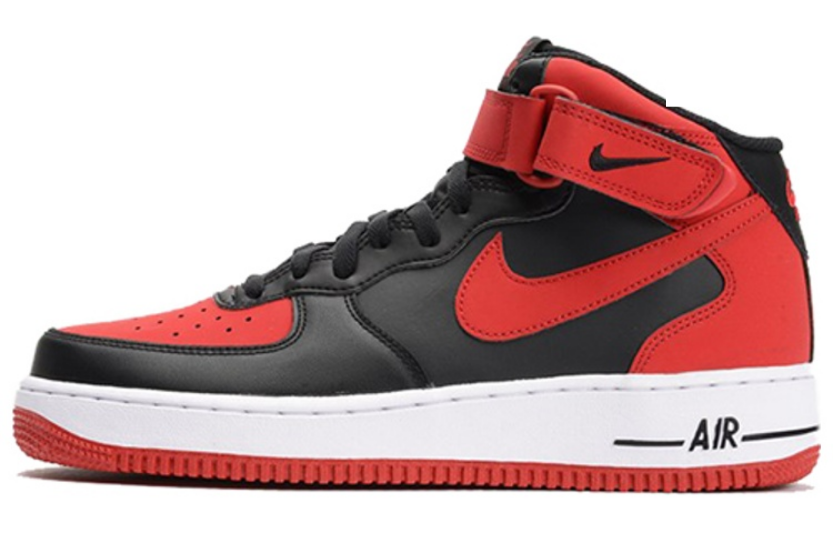 Фото № 1 с приближением к товару «‎Nike Air Force 1 Mid Bred Black»
