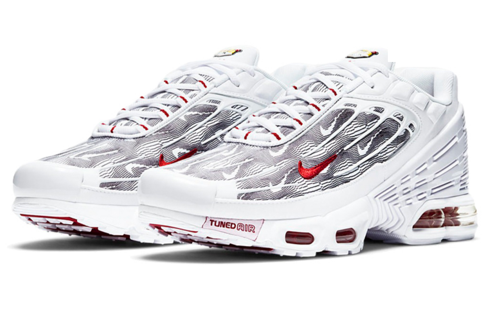 Фото № 3 с приближением к товару «‎Nike Air Max Plus 3 "Topography Pack" WhiteGreyRed»