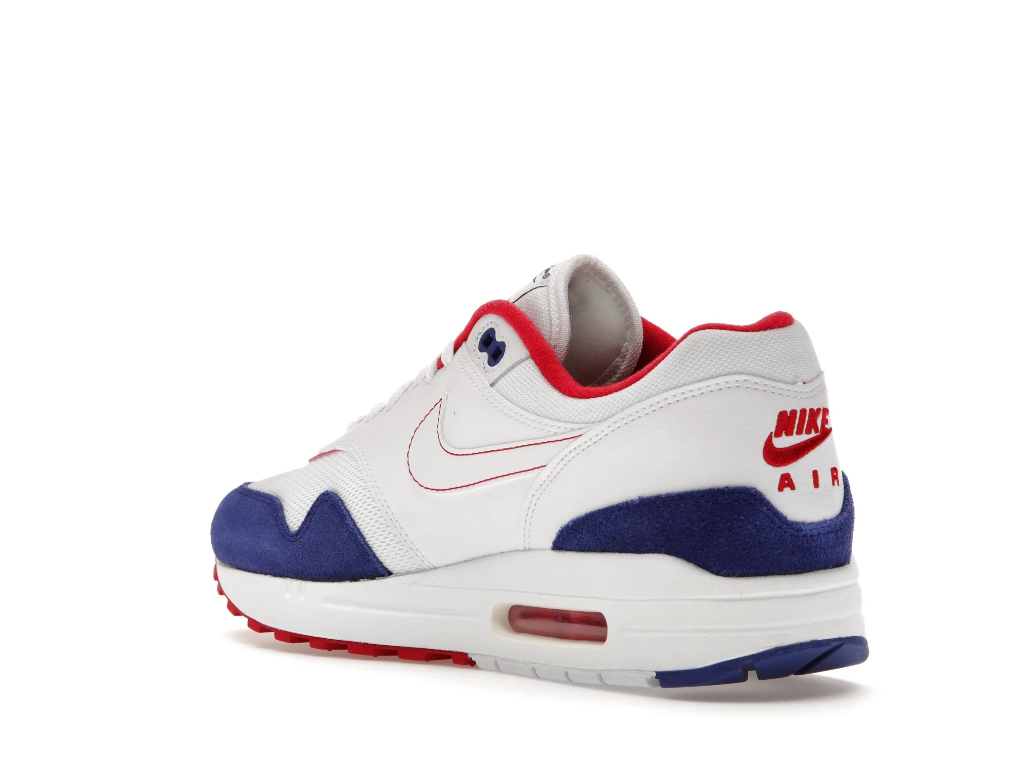 Фото № 6 с приближением к товару «‎Nike Air Max 1 White Red Blue»
