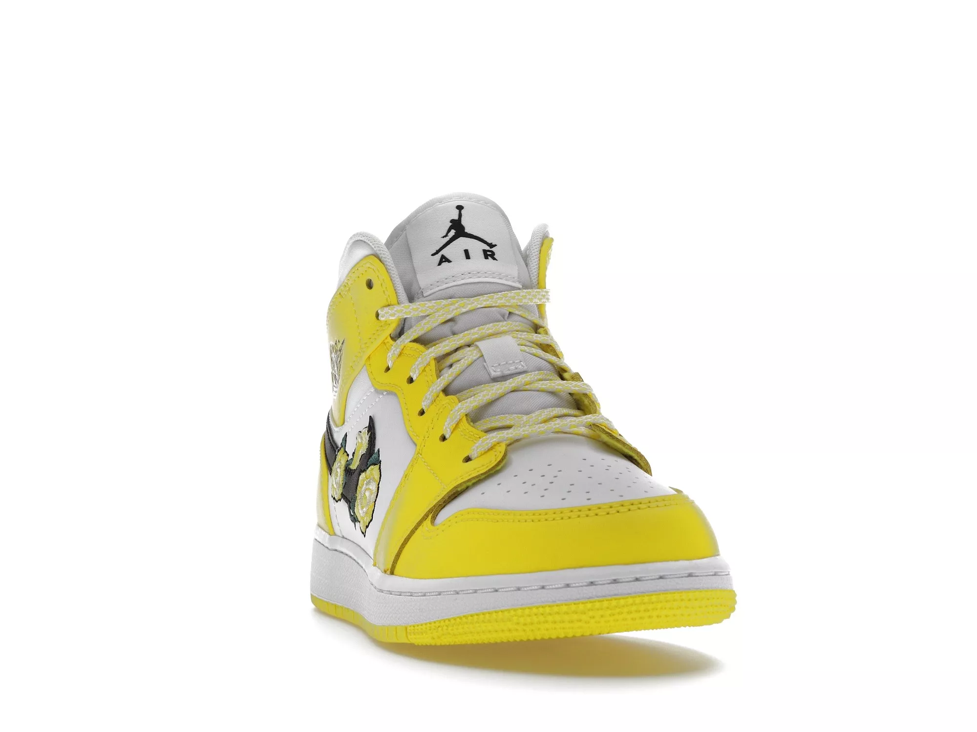 Фото № 3 с приближением к товару «‎Jordan 1 Mid Dynamic Yellow Floral »