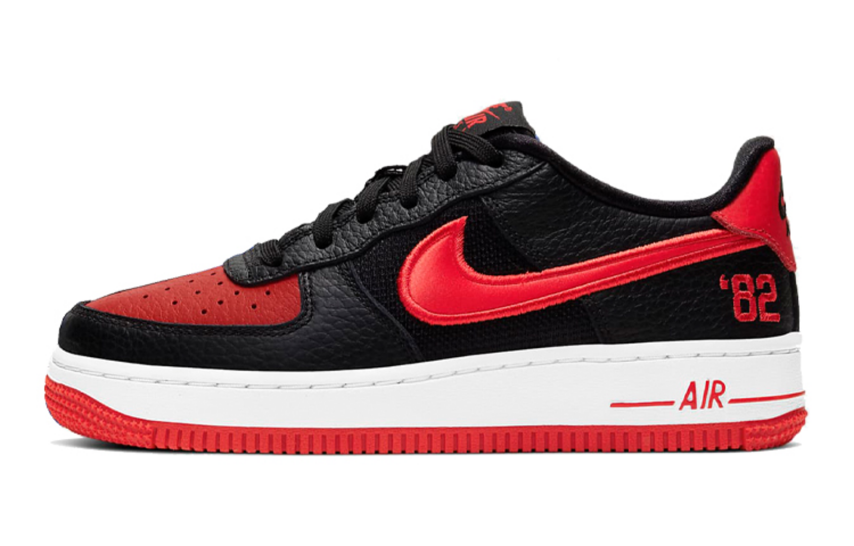 Фото № 1 с приближением к товару «‎Nike Air Force 1 Low '82' (GS) BlackRedBlue»