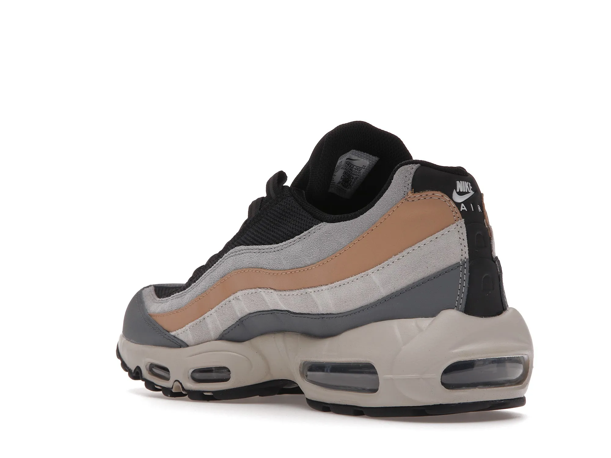 Фото № 6 с приближением к товару «‎Nike Air Max 95 Black Beige Grey»