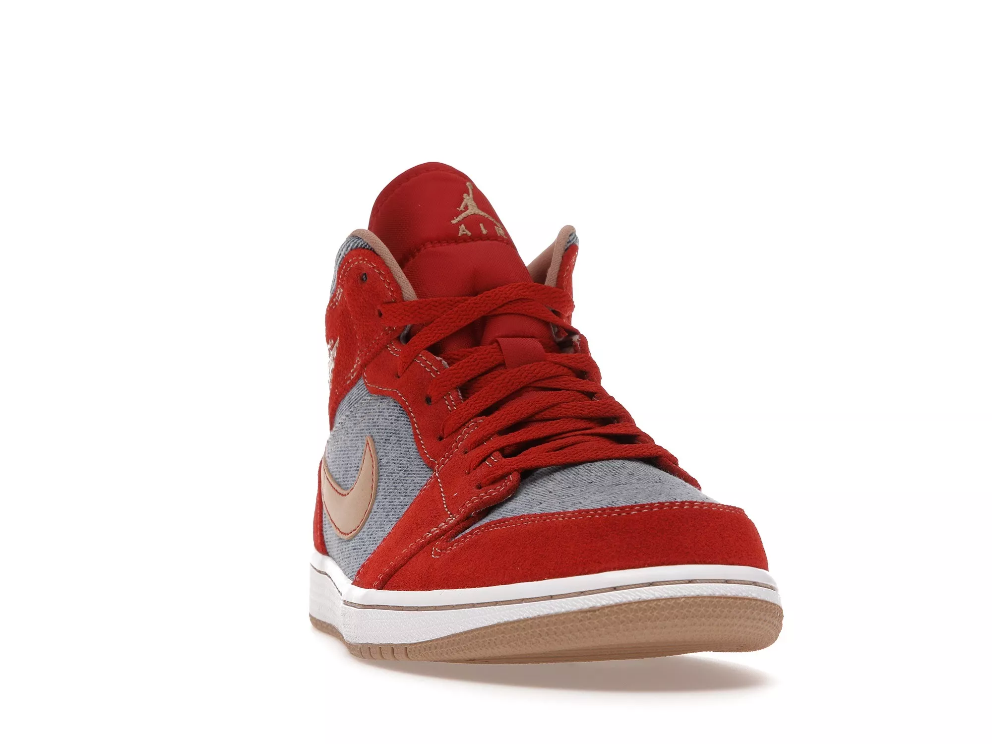 Фото № 3 с приближением к товару «‎Jordan 1 Mid Denim Red»
