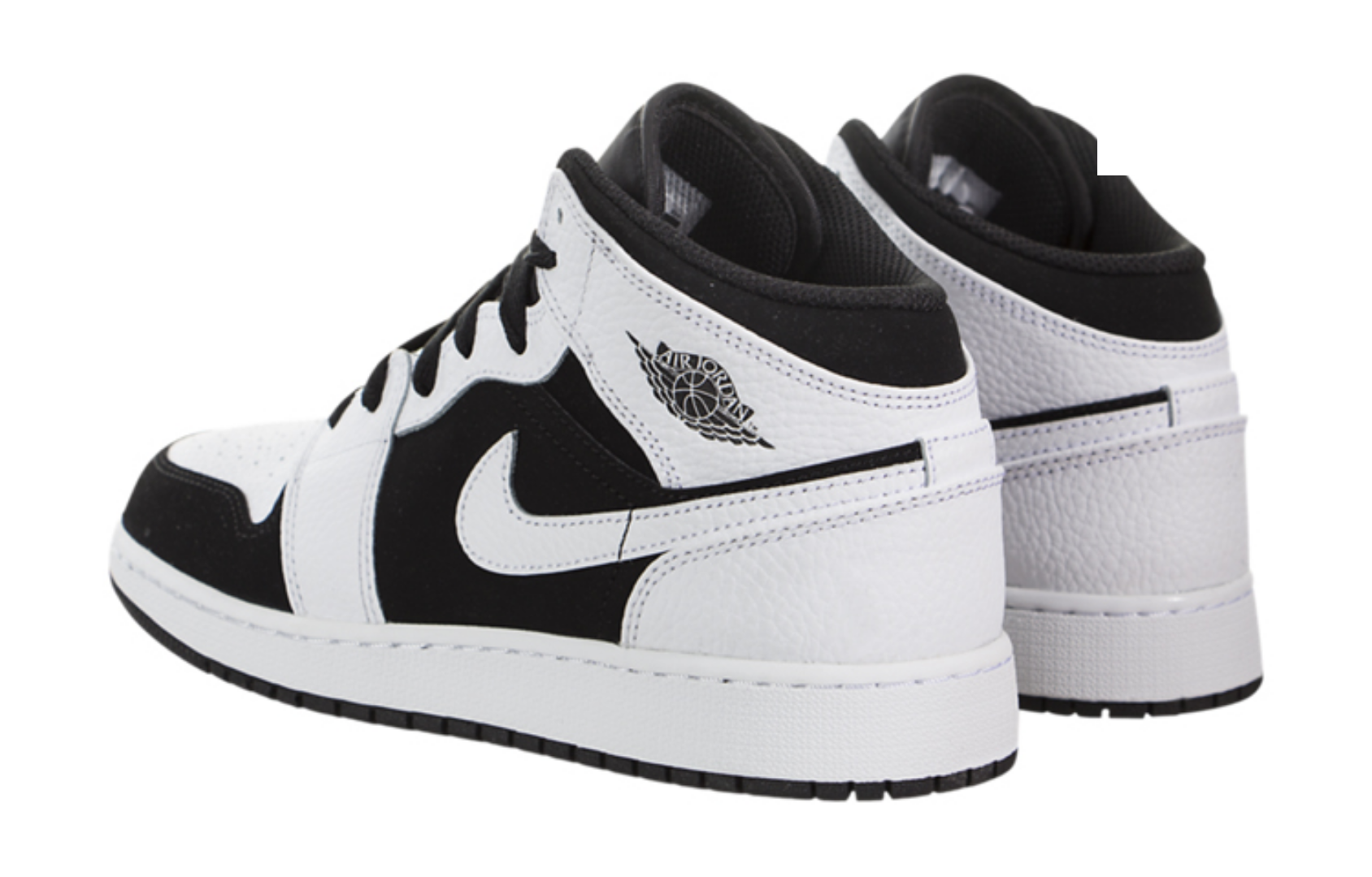 Фото № 4 с приближением к товару «‎Air Jordan 1 Mid White Black (GS)»