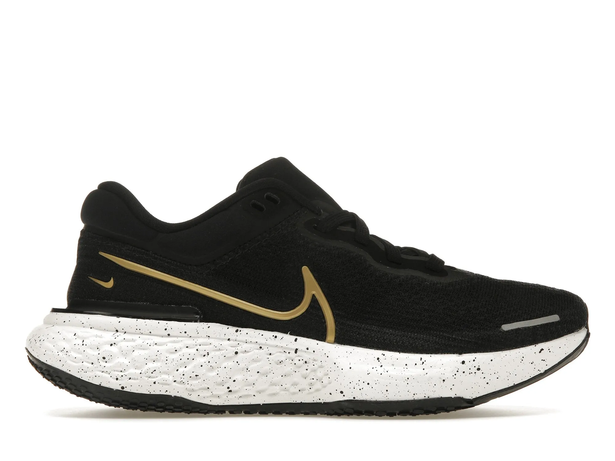 Фото № 1 с приближением к товару «‎Nike ZoomX Invincible Run Flyknit Black Metallic Gold »