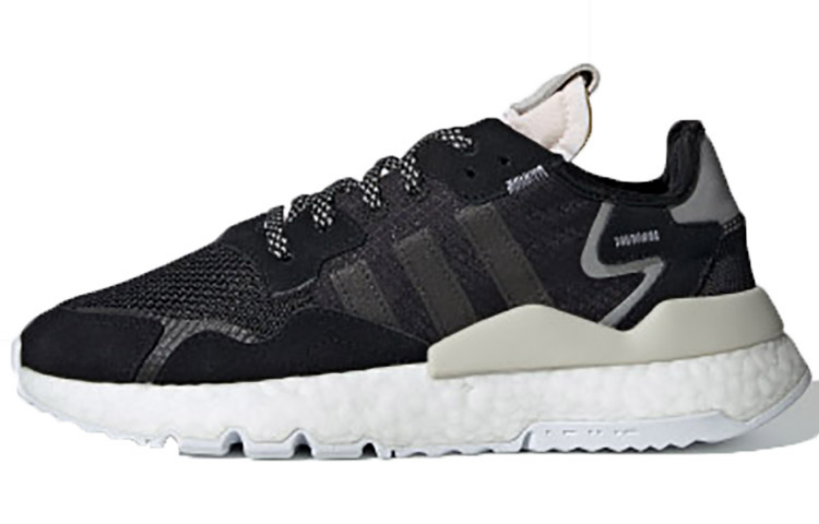 Фото № 1 с приближением к товару «‎adidas Nite Jogger Core Black Raw White (W)»