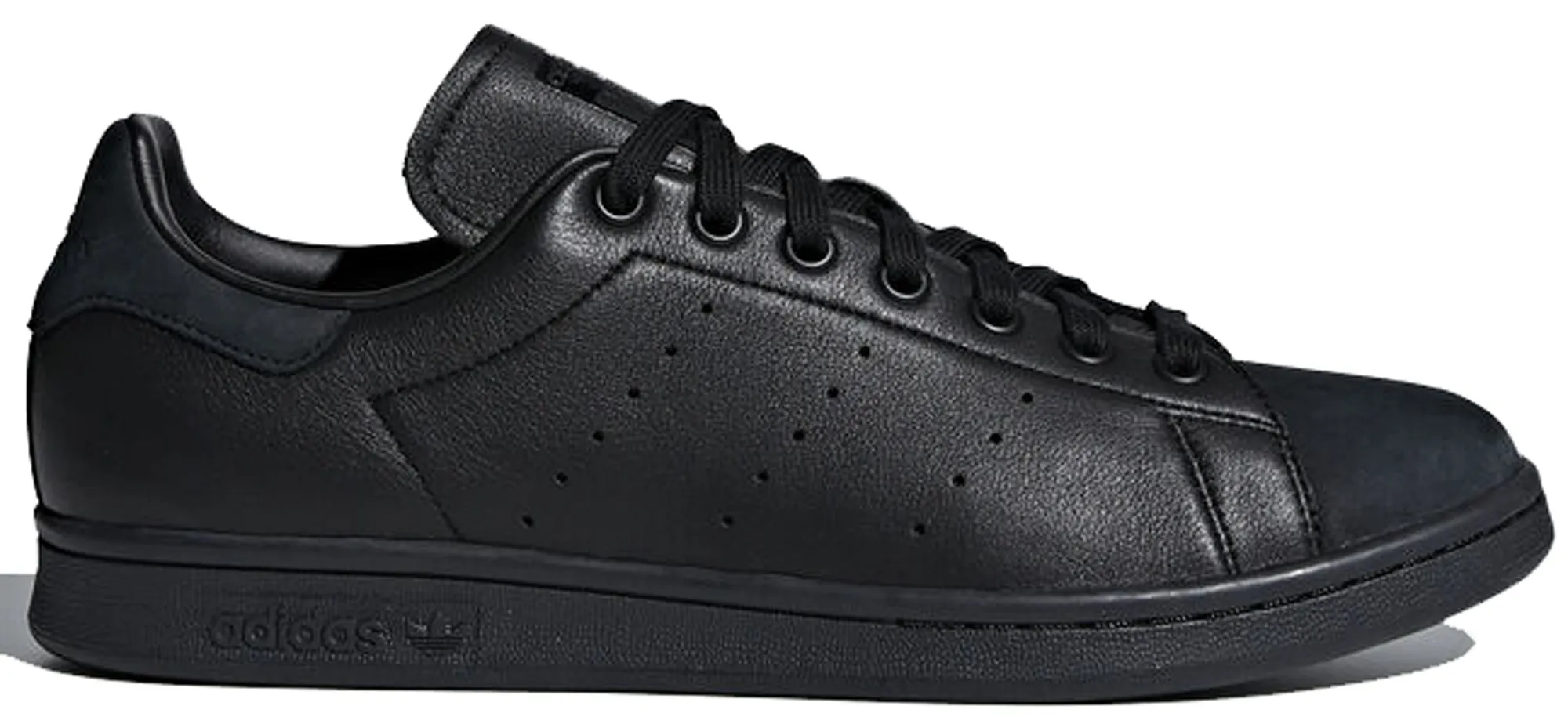 Фото № 1 с приближением к товару «‎adidas Stan Smith Triple Core Black (Suede Toe)»
