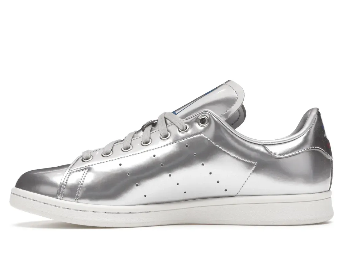 Фото № 3 с приближением к товару «‎adidas Stan Smith Silver Metallic (2019)»