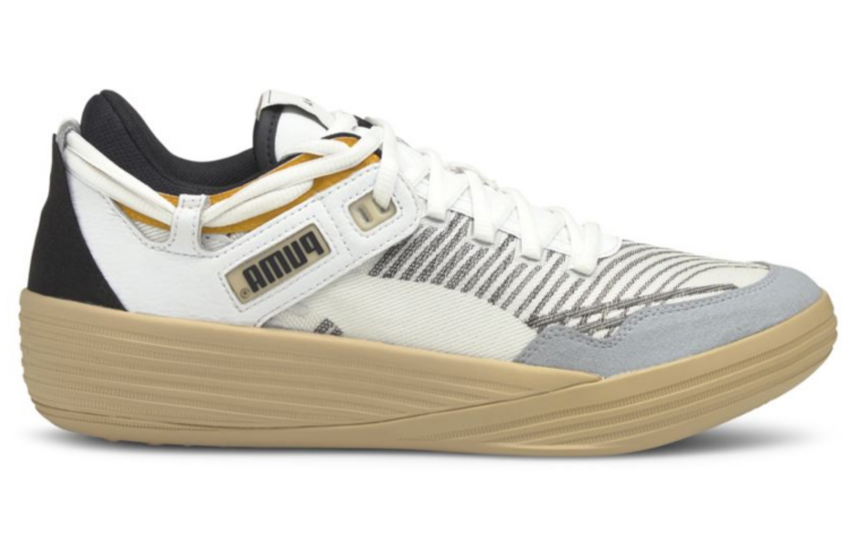 Фото № 2 с приближением к товару «‎ Puma Clyde Full Pro Kuzma Basketball shoes WhitePebble»