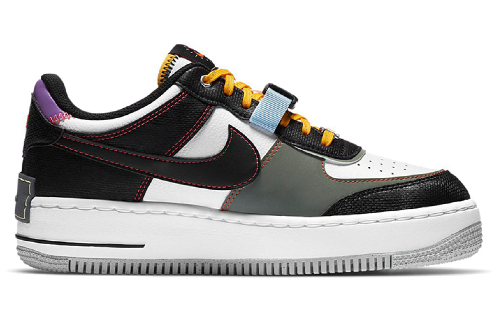 Фото № 2 с приближением к товару «‎Nike Air Force 1 "Shadow" BlackWhite»