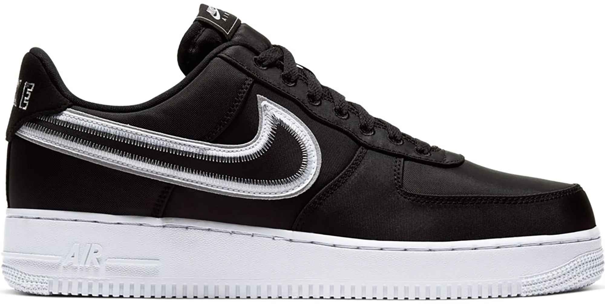 Фото № 1 с приближением к товару «‎Nike Air Force 1 Low Reverse Stitch Black»