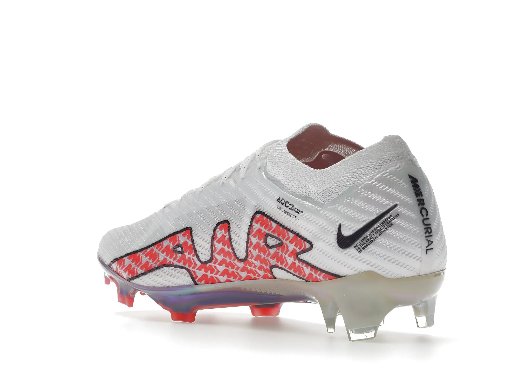 Фото № 6 с приближением к товару «‎Nike Zoom Mercurial Vapor 15 Elite FG White Bright Crimson»