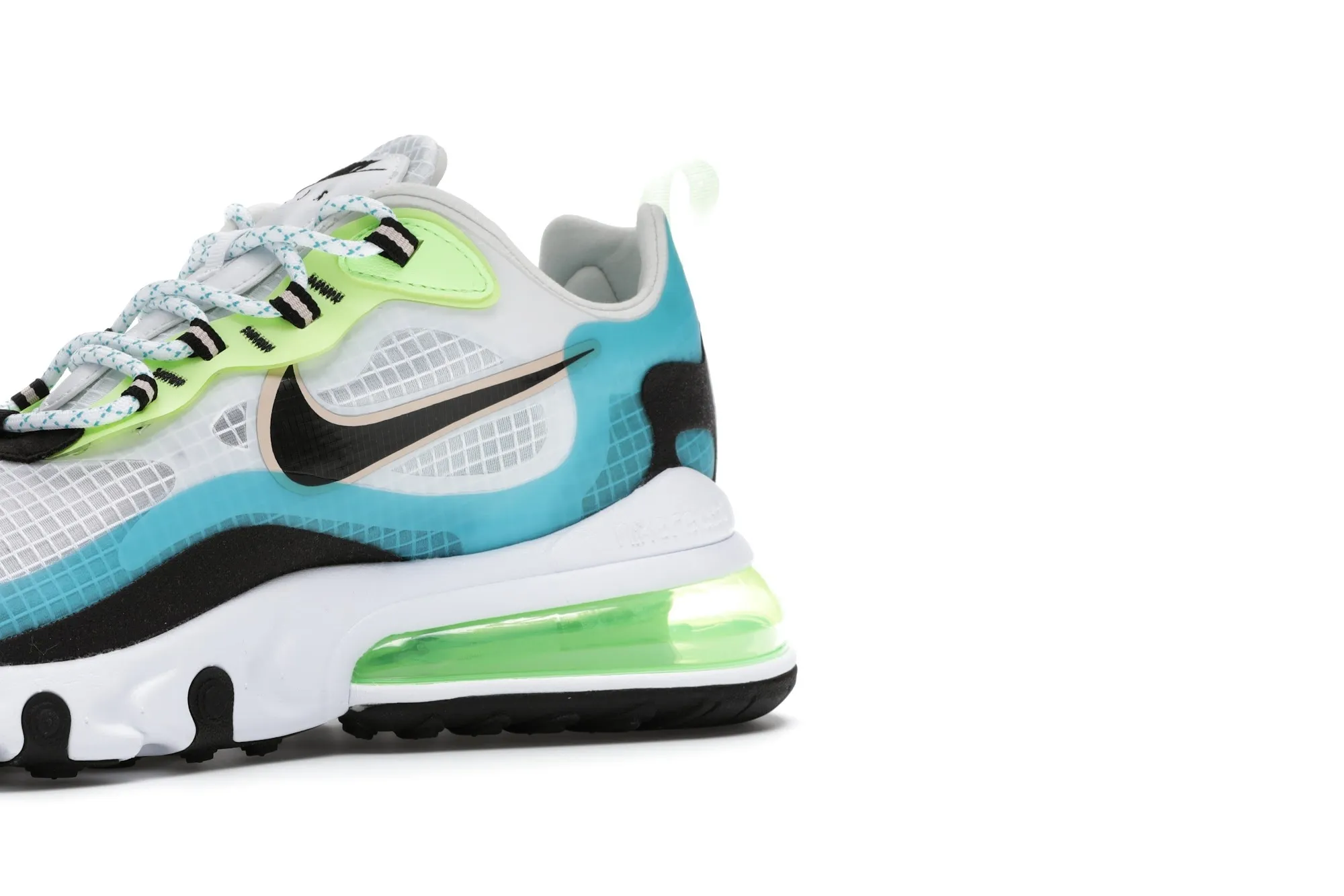 Фото № 2 с приближением к товару «‎Nike Air Max 270 React Oracle Aqua Ghost Green»
