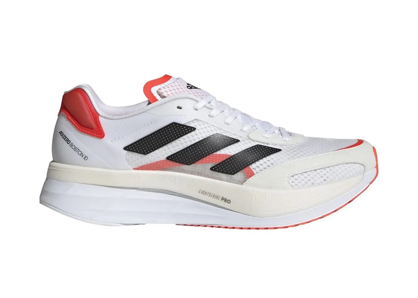Фото № 1 с приближением к товару «‎adidas Adizero Boston 10 White Black Solar Red»