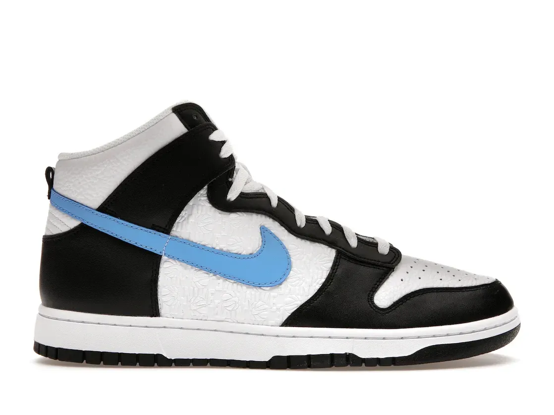 Фото № 1 с приближением к товару «‎Nike Dunk High Retro FLC Black University Blue White»
