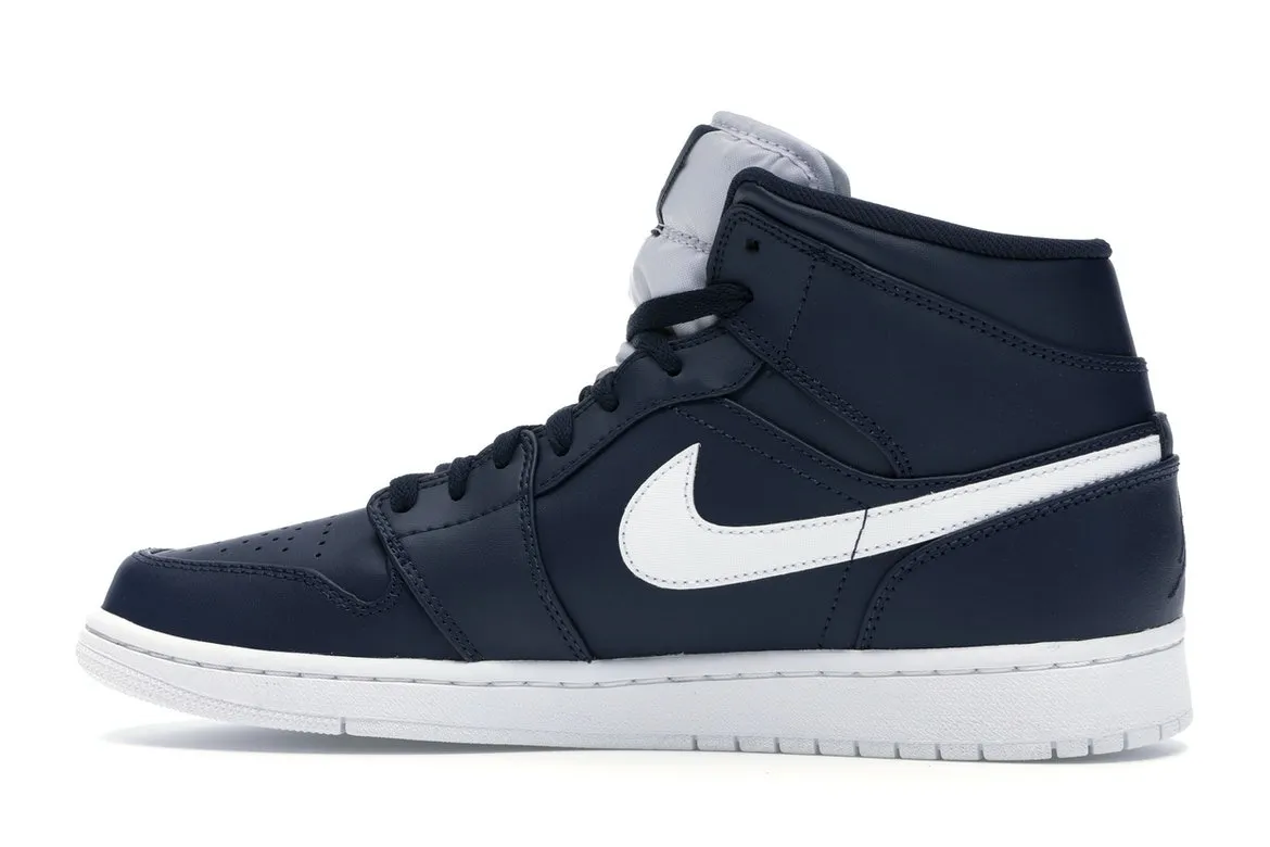 Фото № 5 с приближением к товару «‎Jordan 1 Retro Mid Obsidian White»
