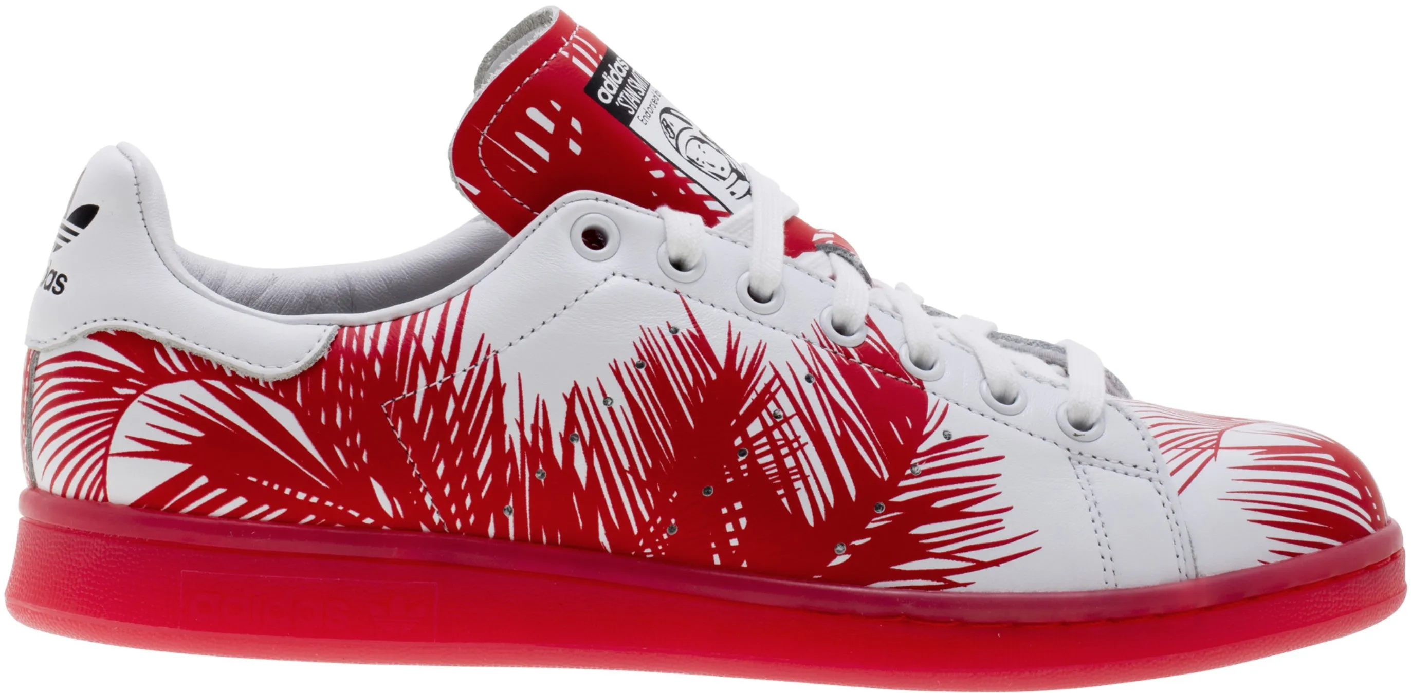 Фото № 1 с приближением к товару «‎adidas Stan Smith Pharrell BBC Palm Tree Red»