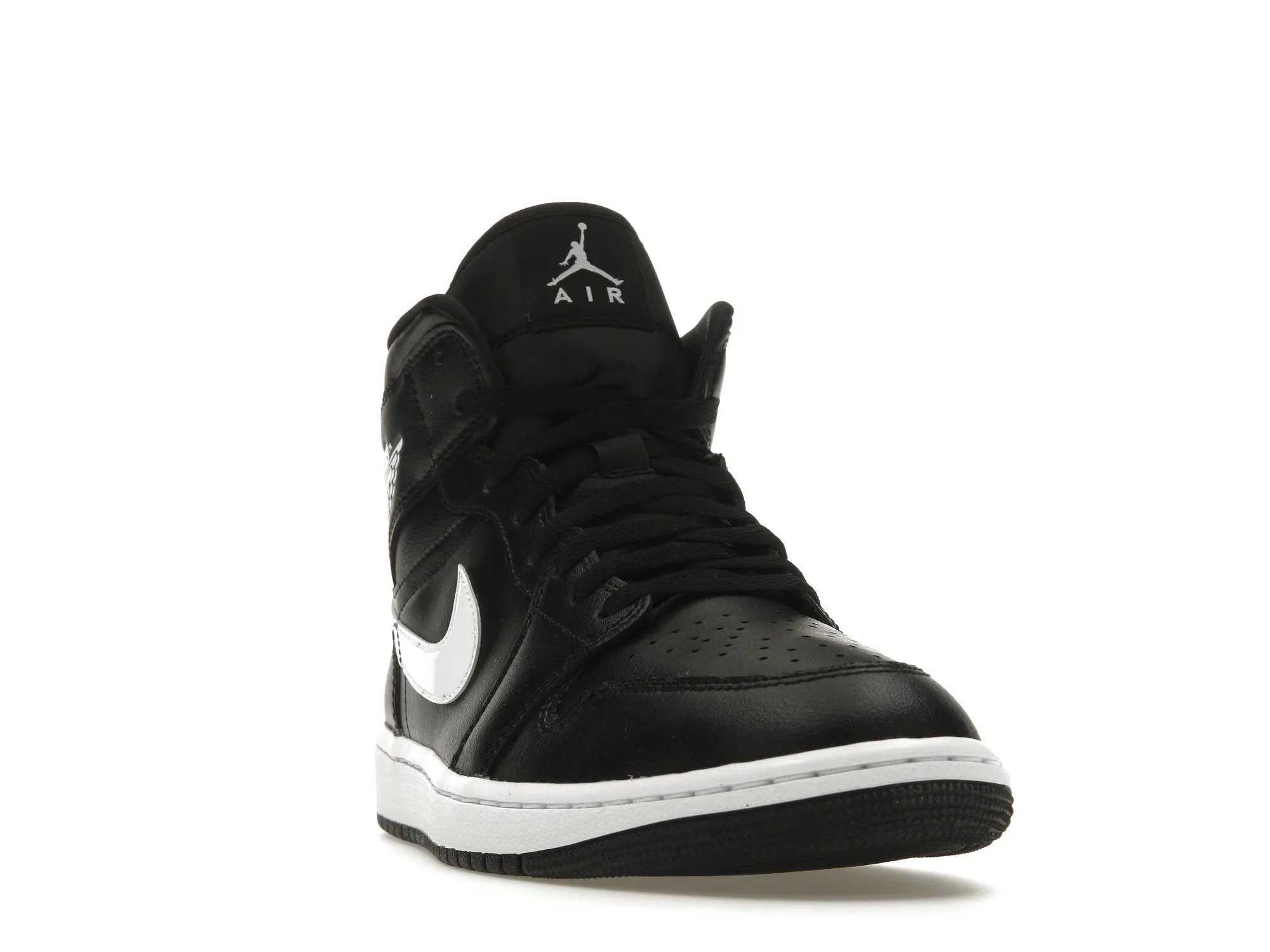 Фото № 3 с приближением к товару «‎Jordan 1 Mid Black/White»