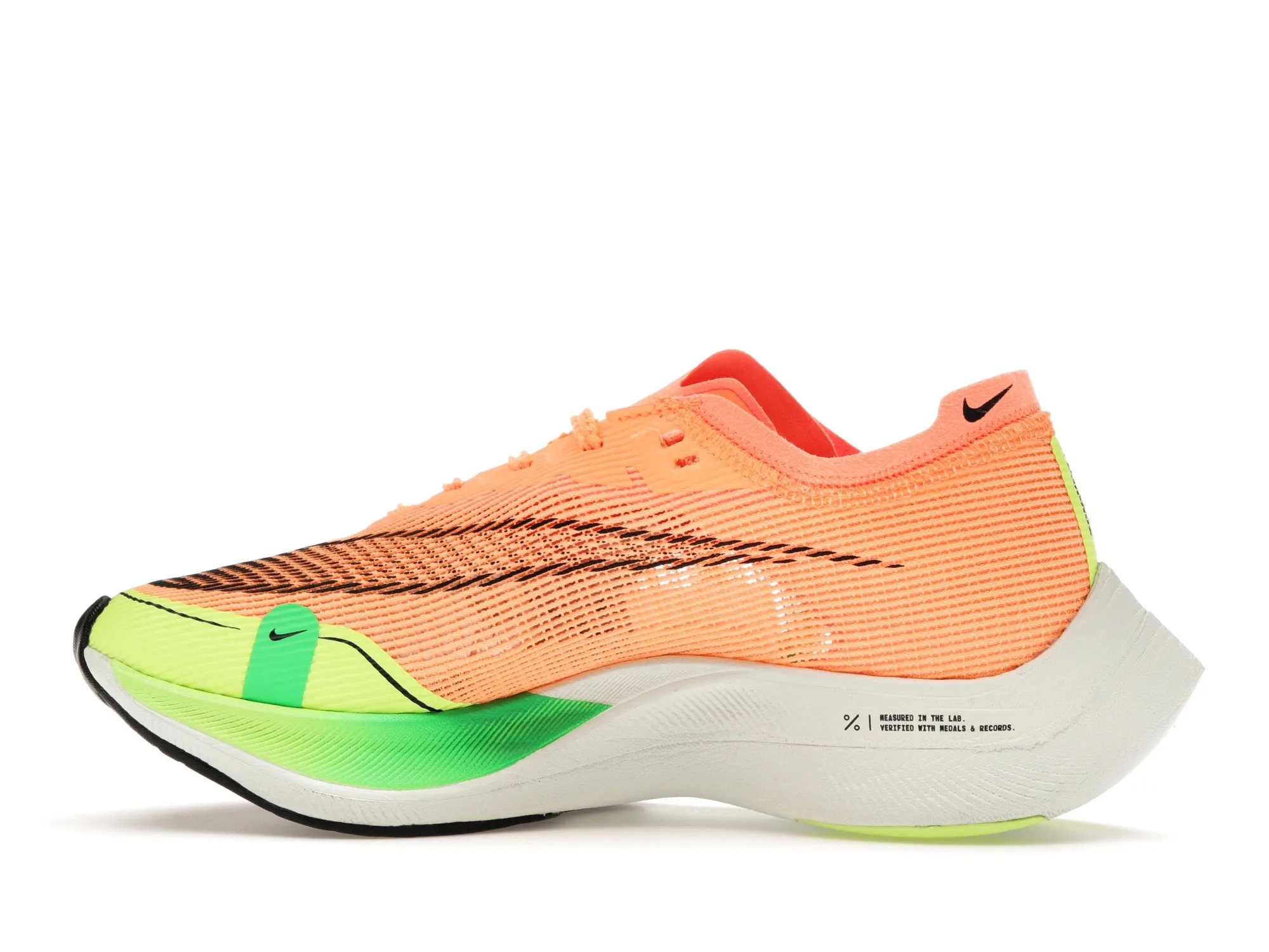 Фото № 5 с приближением к товару «‎Nike ZoomX Vaporfly Next% 2 Peach Cream Green Shock »