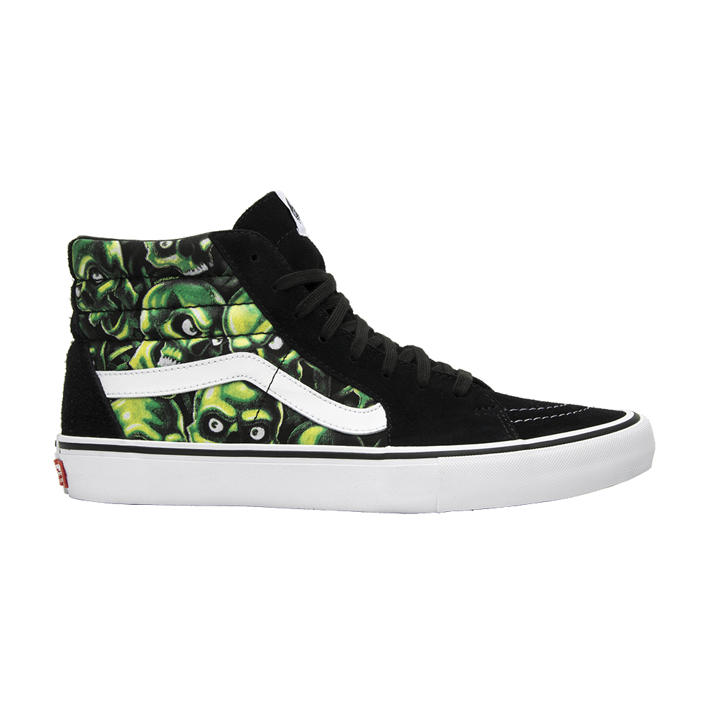 Supreme x Vans Sk8-Hi Glow-In-The-Dark Skull Pile
