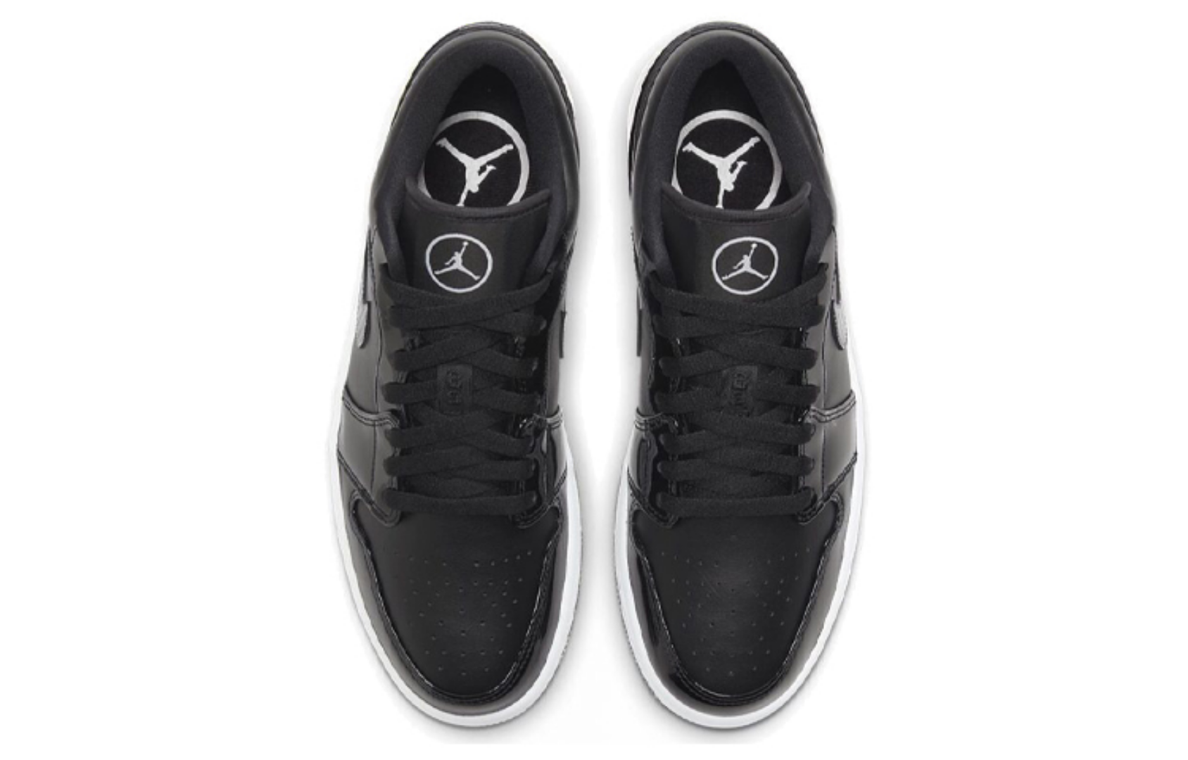 Фото № 4 с приближением к товару «‎Nike Air Jordan 1 Low SE ASW "Black And White" Patent Leather All Star BlackWhite»