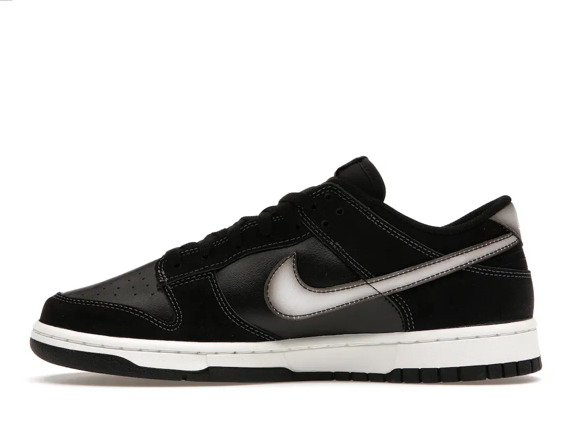 Фото № 3 с приближением к товару «‎Nike Dunk Low Airbrush Swoosh Black»