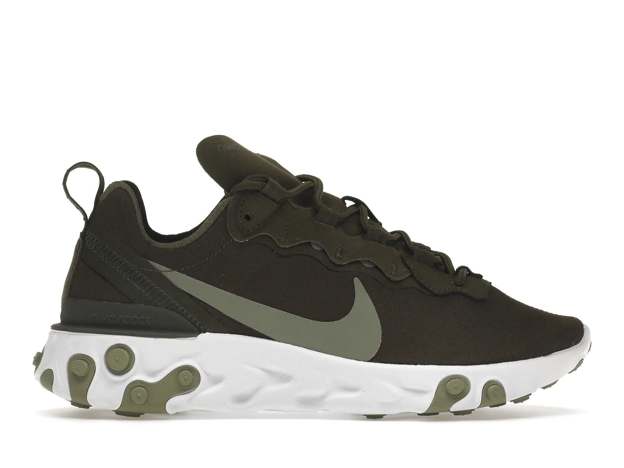Фото № 1 с приближением к товару «‎Nike React Element 55 Cargo Khaki »