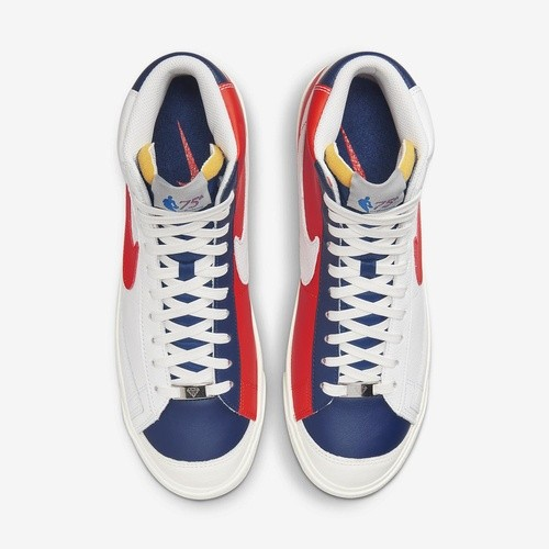 Фото № 4 с приближением к товару «‎Nba X Nike Blazer Mid '77 Emb Skate Shoes WhiteBlueOrange»